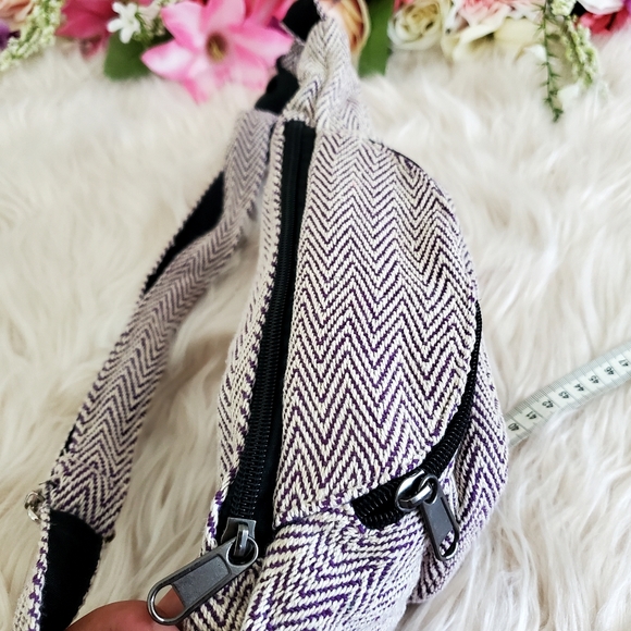 Nwot handmade hemp cotton boho fannypack - Picture 5 of 10